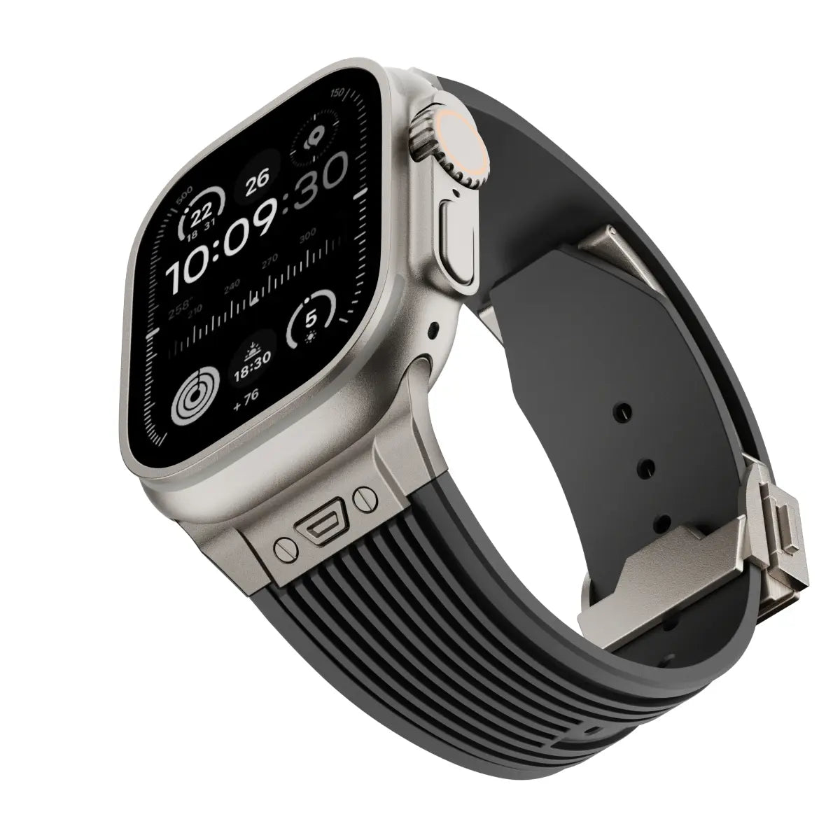 Liquid Elastic Silicone Strap, black