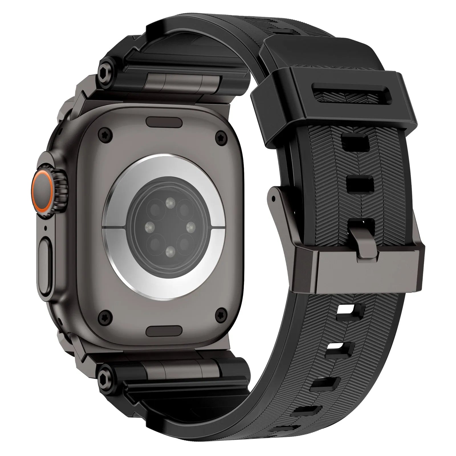 Apple Watch 'Four Claw' Silikonarmband (Schwarz)