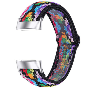 Fitbit Charge 5 Elastisches Armband (Farbenfroh)