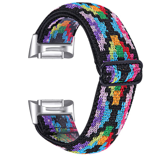 Fitbit Charge 5 Elastisches Armband (Farbenfroh)