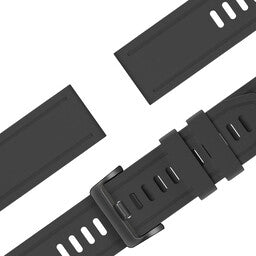Bandz Garmin Instinct E - 40mm Silicone Strap with Buckle (Black)