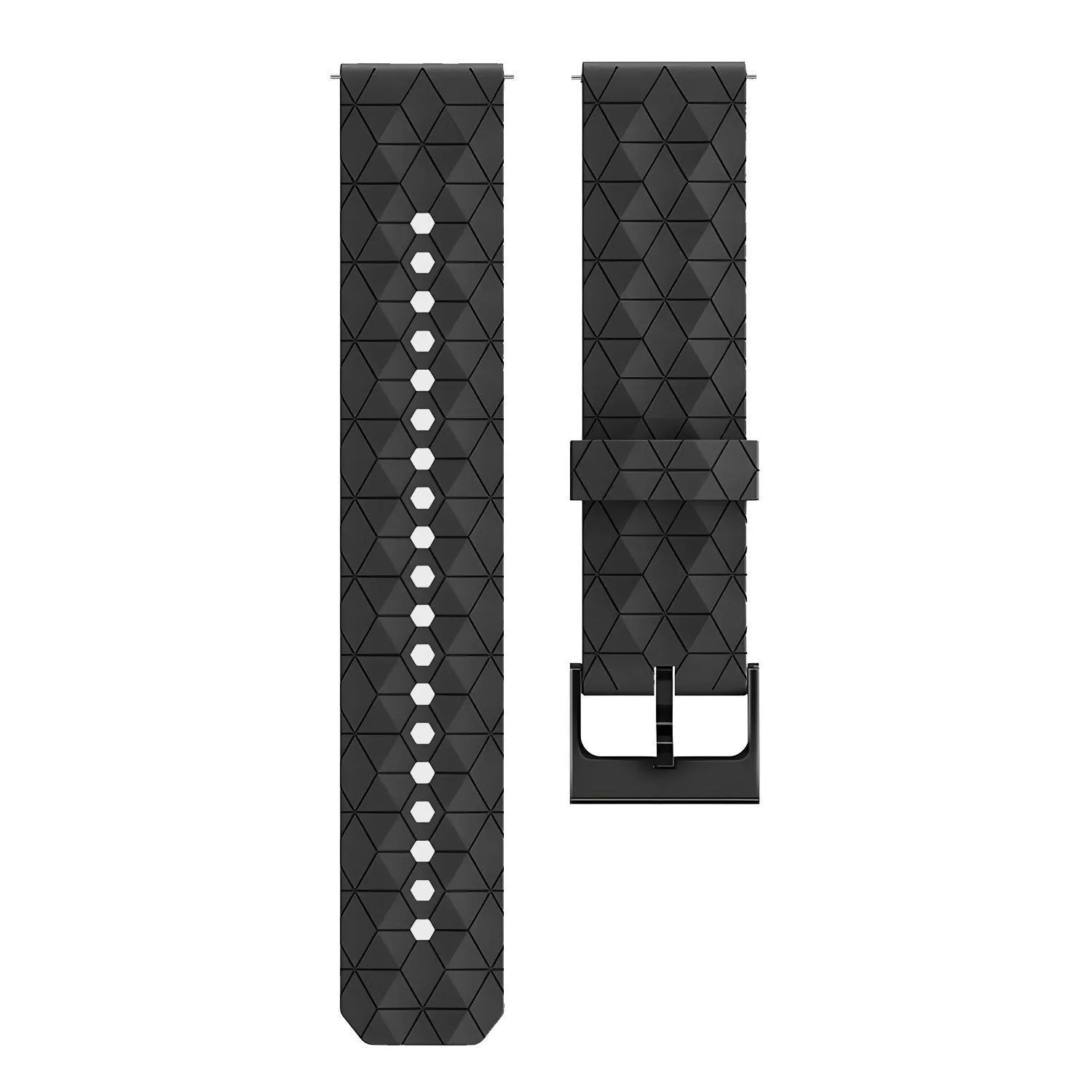 Suunto 9 Peak Silikonarmband Sechseck (schwarz)