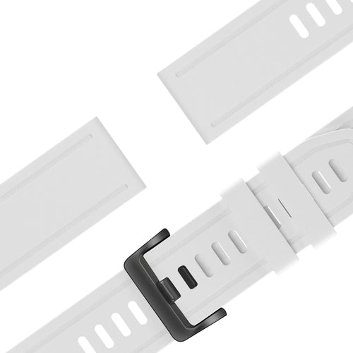 Bandz Garmin Approach S70 - 42mm Silikonarmband mit Schnalle (Weiß)