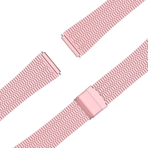Bandz Garmin Venu SQ Adjustable Steel Strap (Pink)