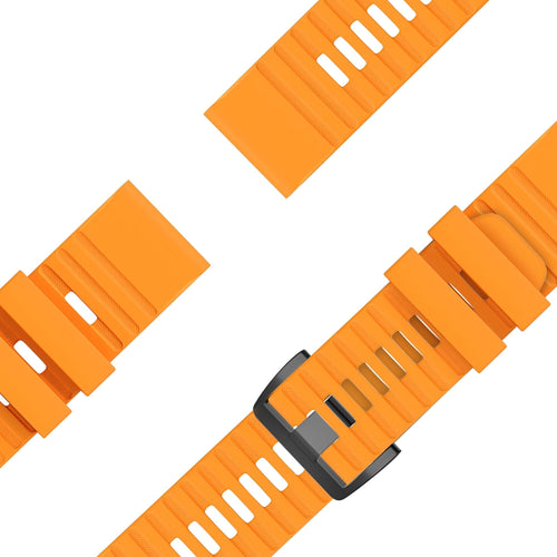 Bandz Garmin Instinct Buckled Silicone Strap (Orange)