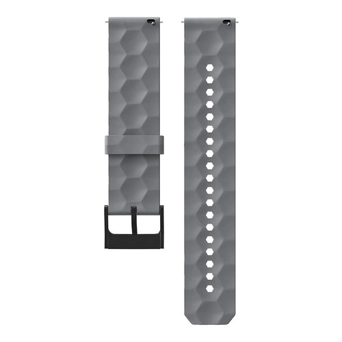 Suunto 9 Peak Silikonarmband Sechseck (grau)