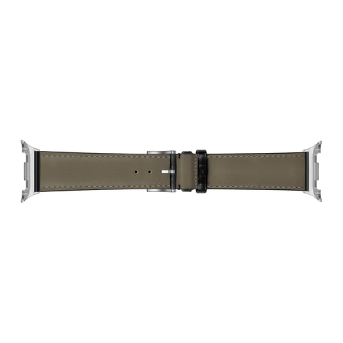 Samsung Galaxy Watch 8 - 44mm Leather Crocodile Strap (Black)