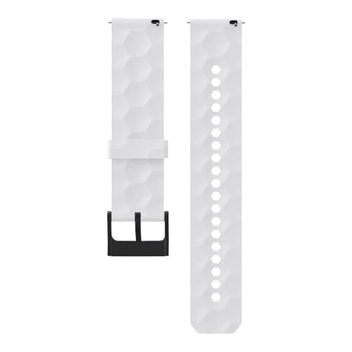 ICE Smart TKS Rectangular 1.41 Silicone Strap Hexagons (White)