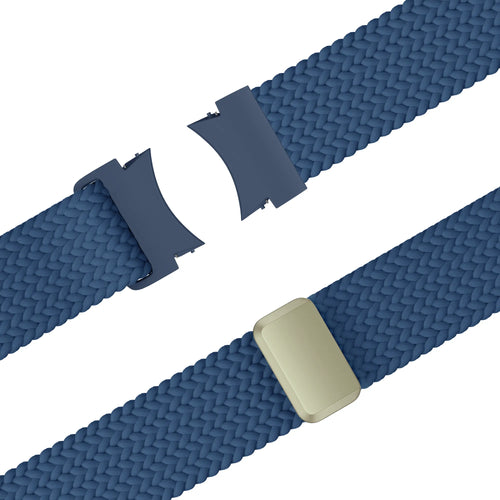 Bandz Samsung Galaxy Watch 4 40mm Geflochtenes Armband 'Easy Fit' (Blau)