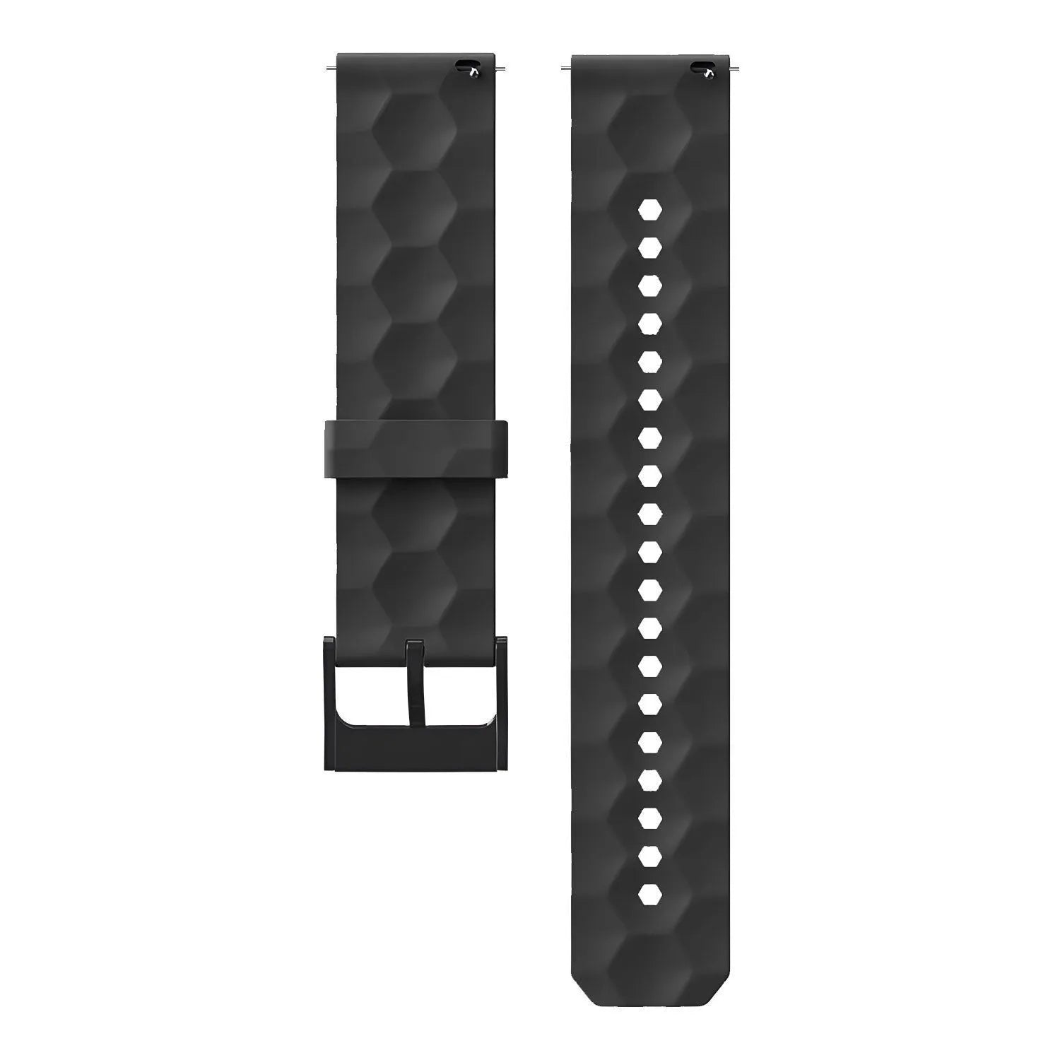 Suunto 9 Peak Silikonarmband Sechseck (schwarz)