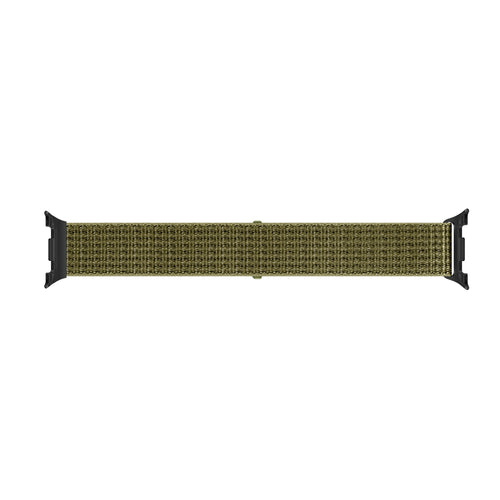 Samsung Galaxy Watch 8 Classic Nylonarmband (Olivgrün)