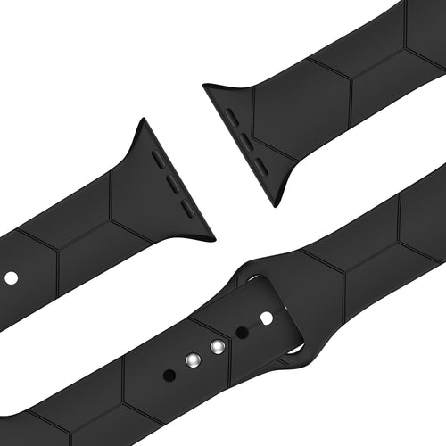 BALR Apple Watch Ultra Hexagons Sport Strap (Black)