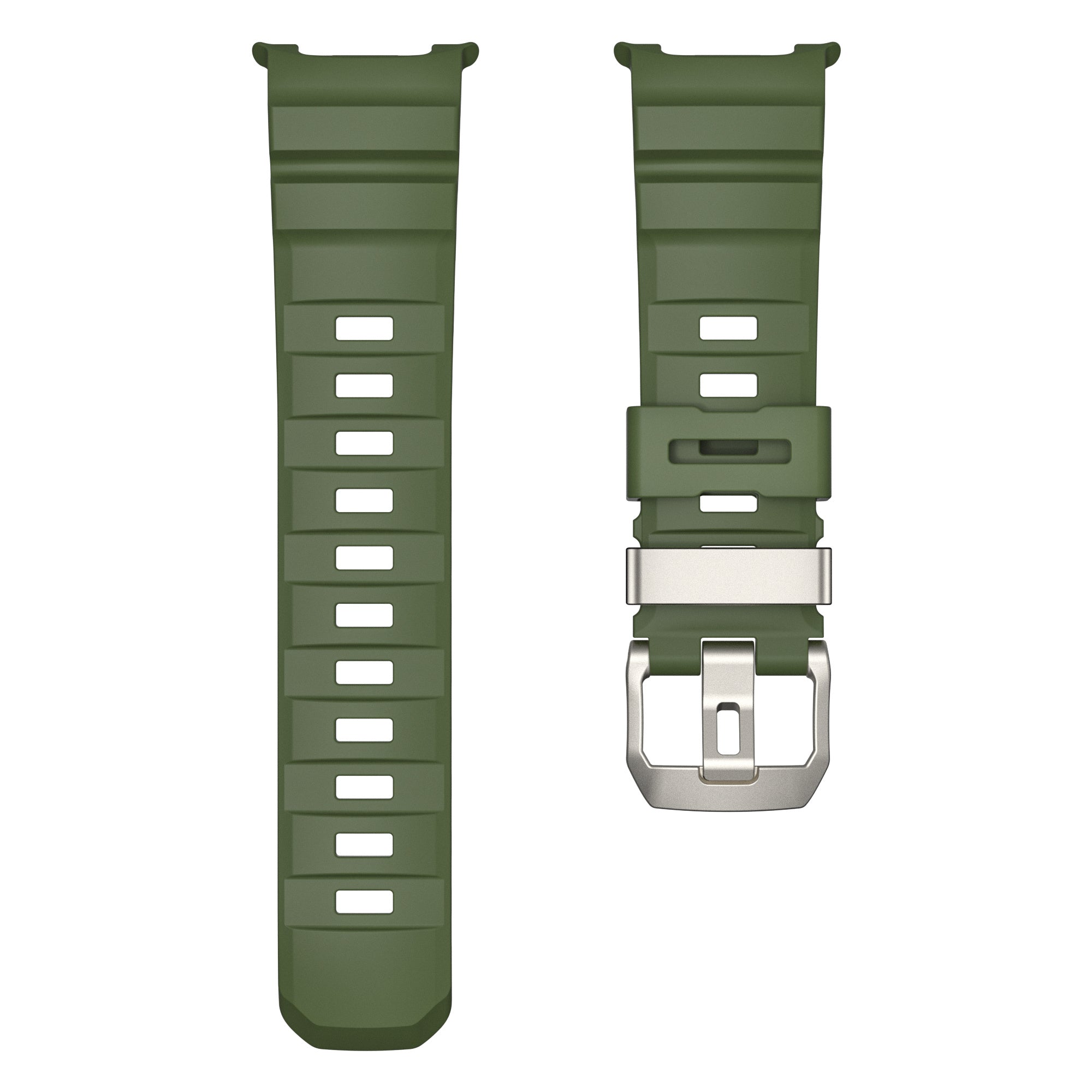 Samsung Galaxy Watch 9 - 44mm Silikonarmband Extreme (Armeegrün)
