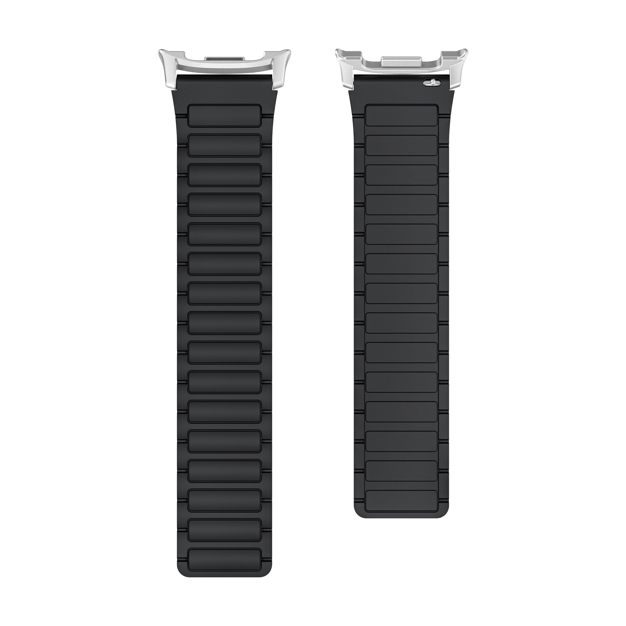 Samsung Galaxy Watch 9 - 44mm Magnetisches Silikonarmband (Schwarz)