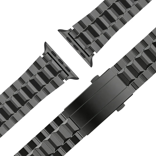 Bandz Apple Watch Titanium Strap 'Deluxe' (Black)