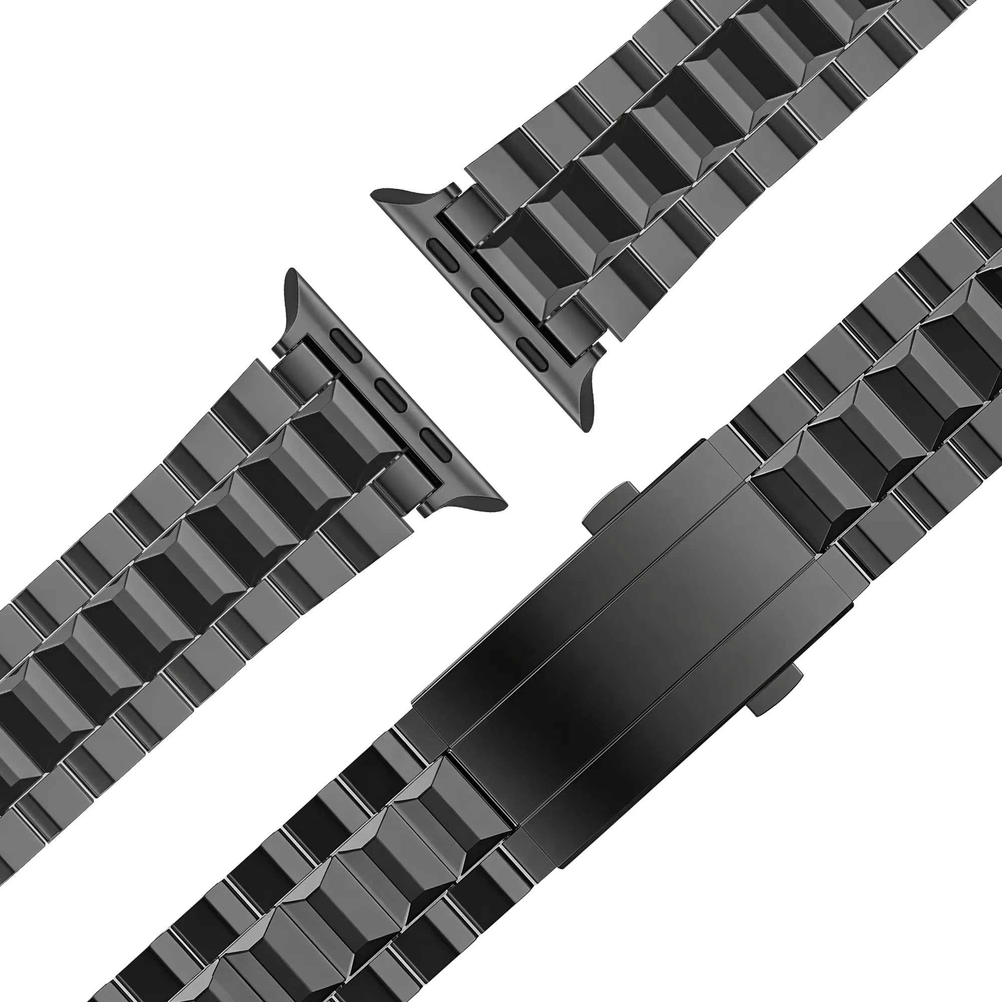 Bandz Apple Watch Titanium Strap 'Deluxe' (Black)