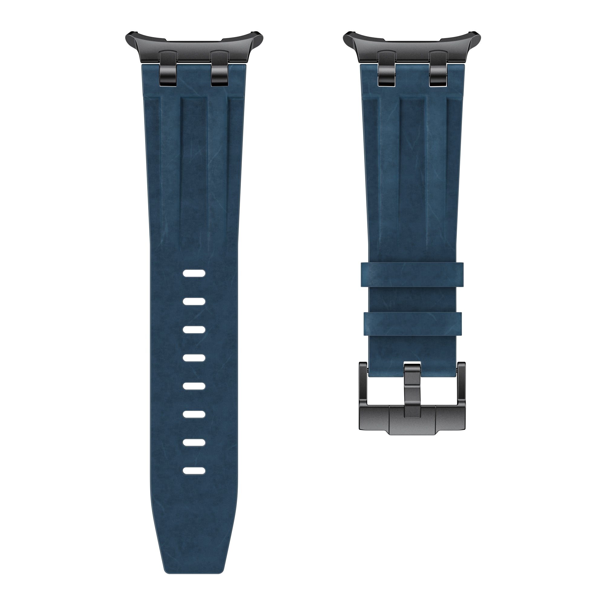 Samsung Galaxy Watch Ultra Solides Lederarmband (Dunkelblau)