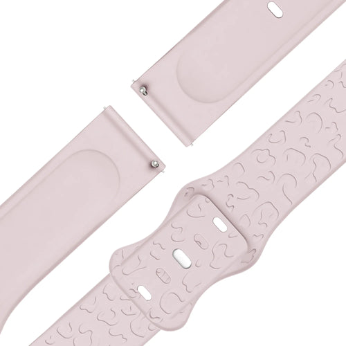 Bandz Garmin Bounce 2 Silikonarmband 'Leopard' (Rosa)