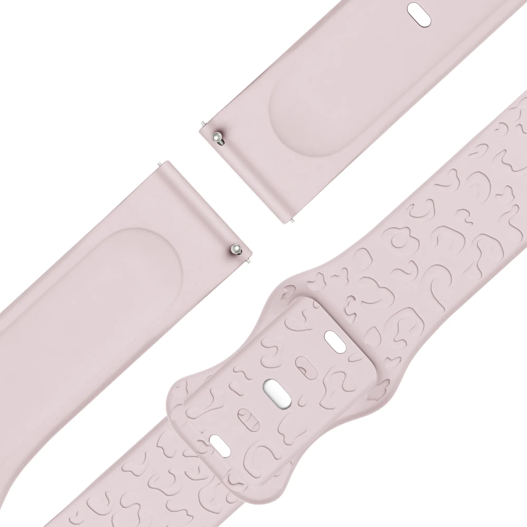 Bandz Garmin Bounce 2 Silikonarmband 'Leopard' (Rosa)