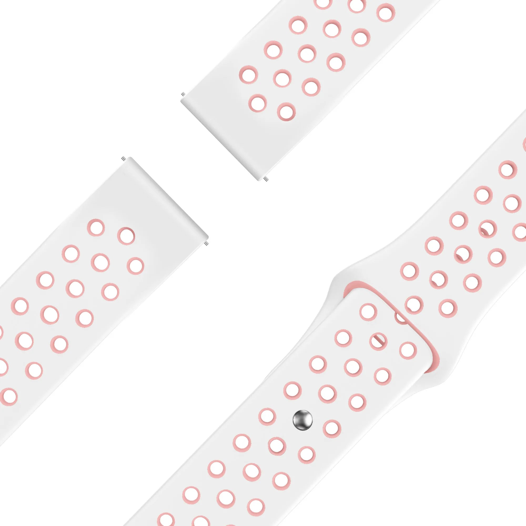 Bandz Garmin Approach S44 Sport Strap 'Deluxe' (White/Pink)