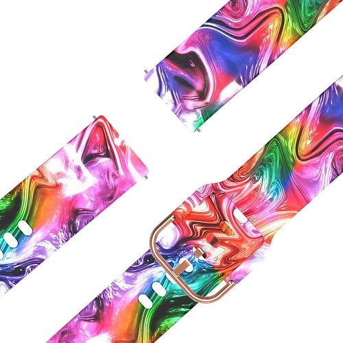 Bandz Garmin Vivomove Style Silicone Strap 'Colourful'