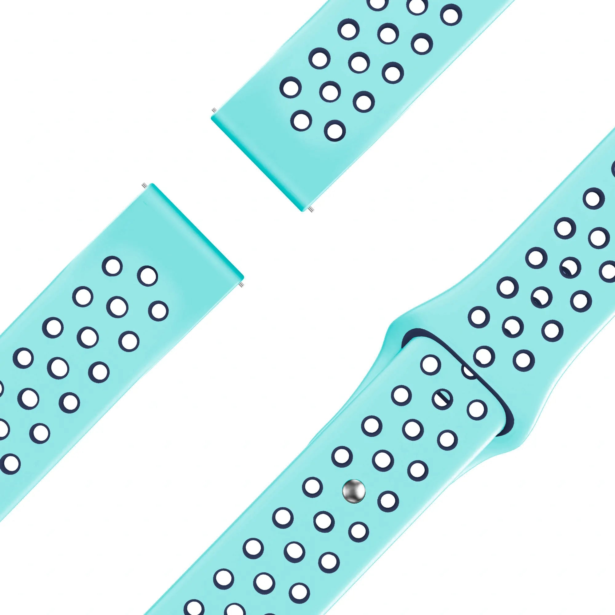 Bandz Garmin Vivomove Luxe Sport Strap 'Deluxe' (Aqua/Blue)