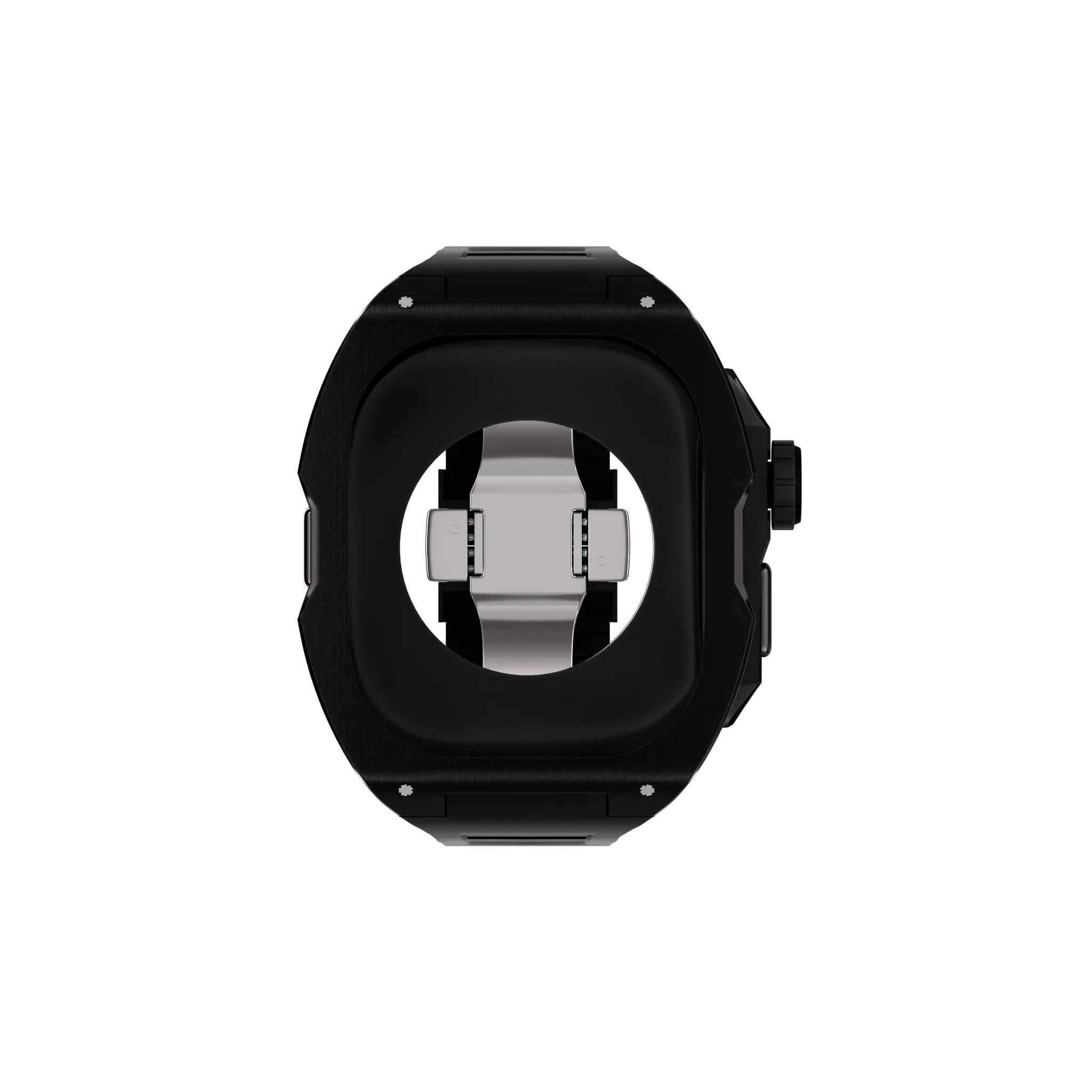 Reqior Apple Watch Ultra Hülle mit integriertem Gummi-Armband (Schwarz)