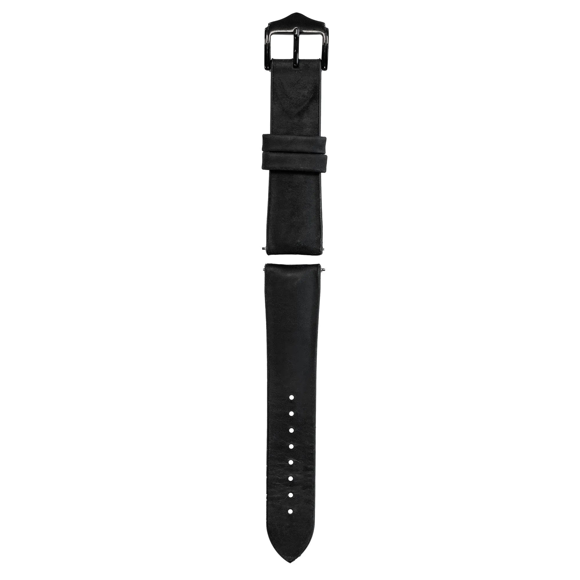 Polar Ignite 2 Silikon-/Lederarmband (Schwarz)