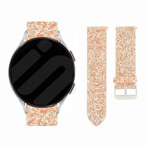 Amazfit Active 2 Glitzerndes Lederarmband (Roségold)