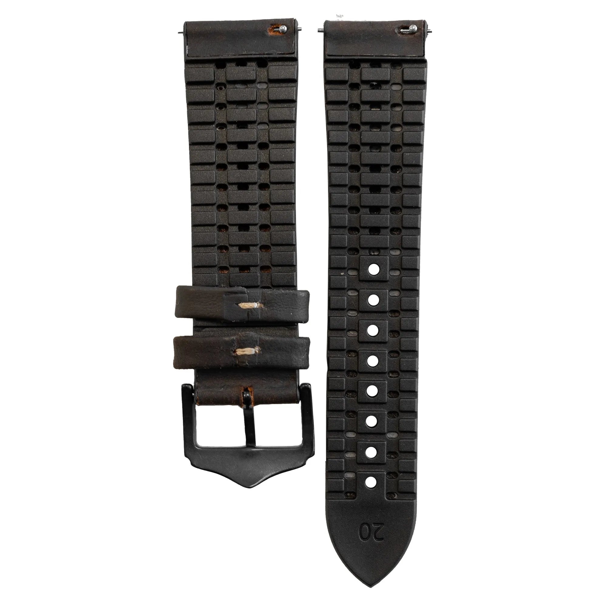 Coros Apex 42mm Leder-/ Silikonarmband (Braun)