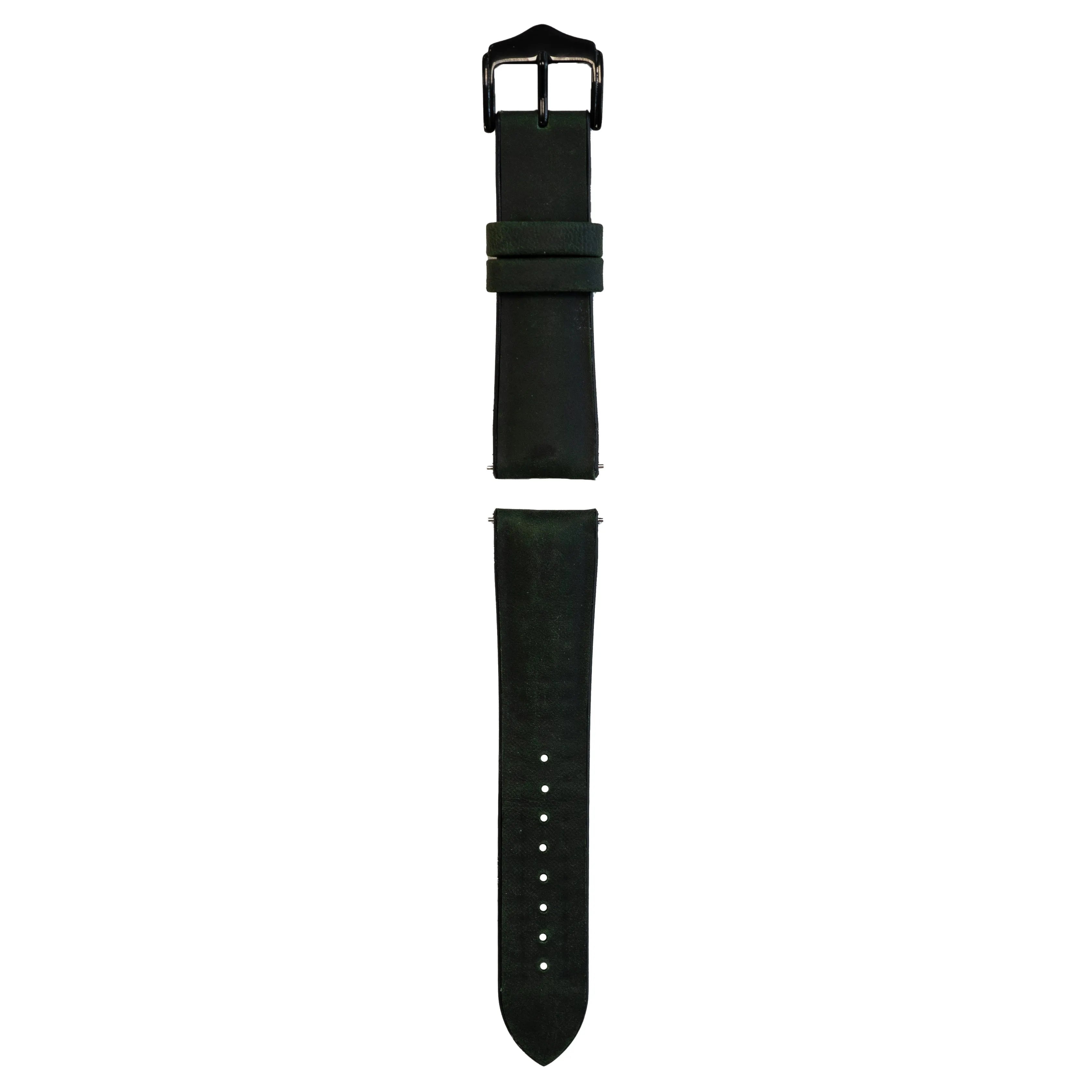 Coros Apex 2 Leder-/ Silikonarmband (Grün)