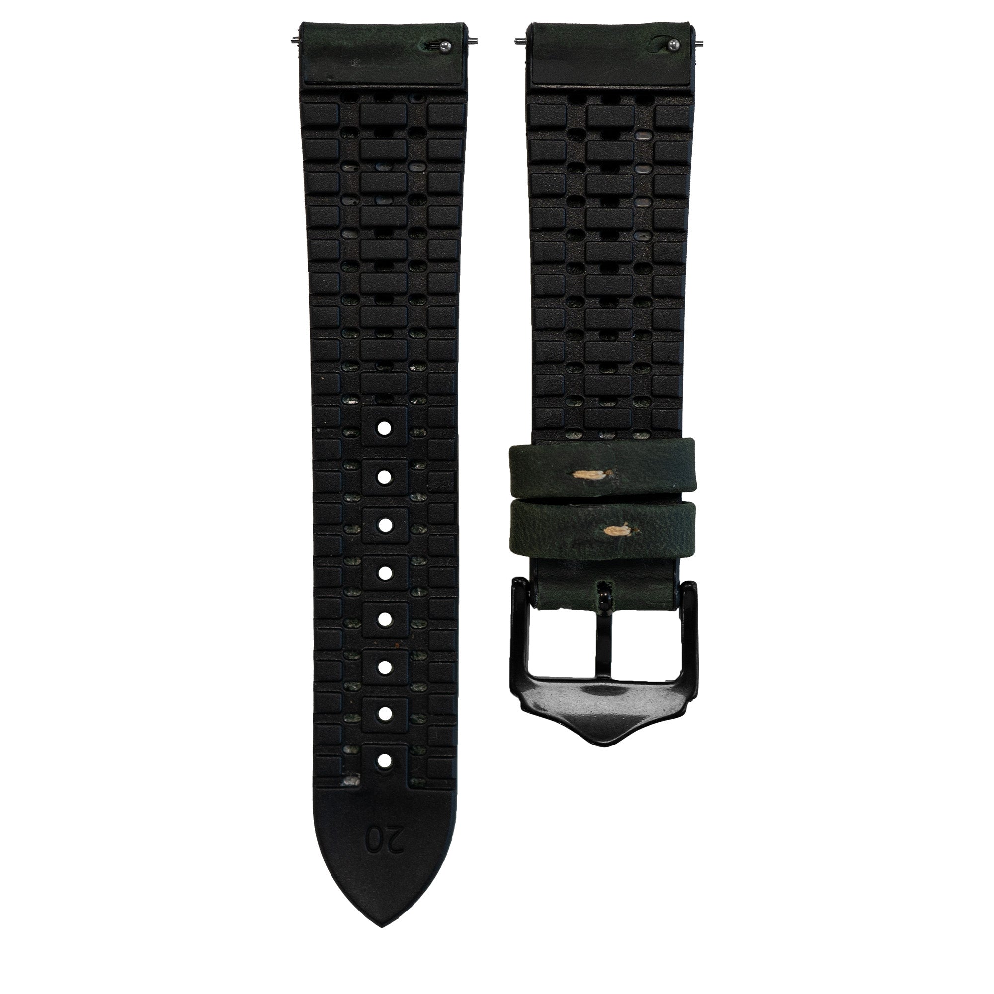 Withings ScanWatch Nova Leather / Silicone Strap (Green)