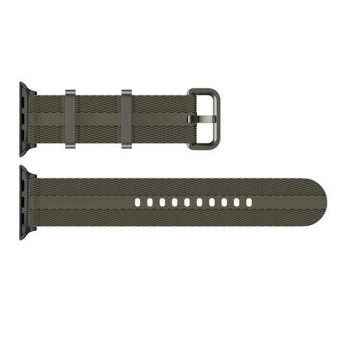 Apple Watch Silikon Active Armband (Armeegrün)