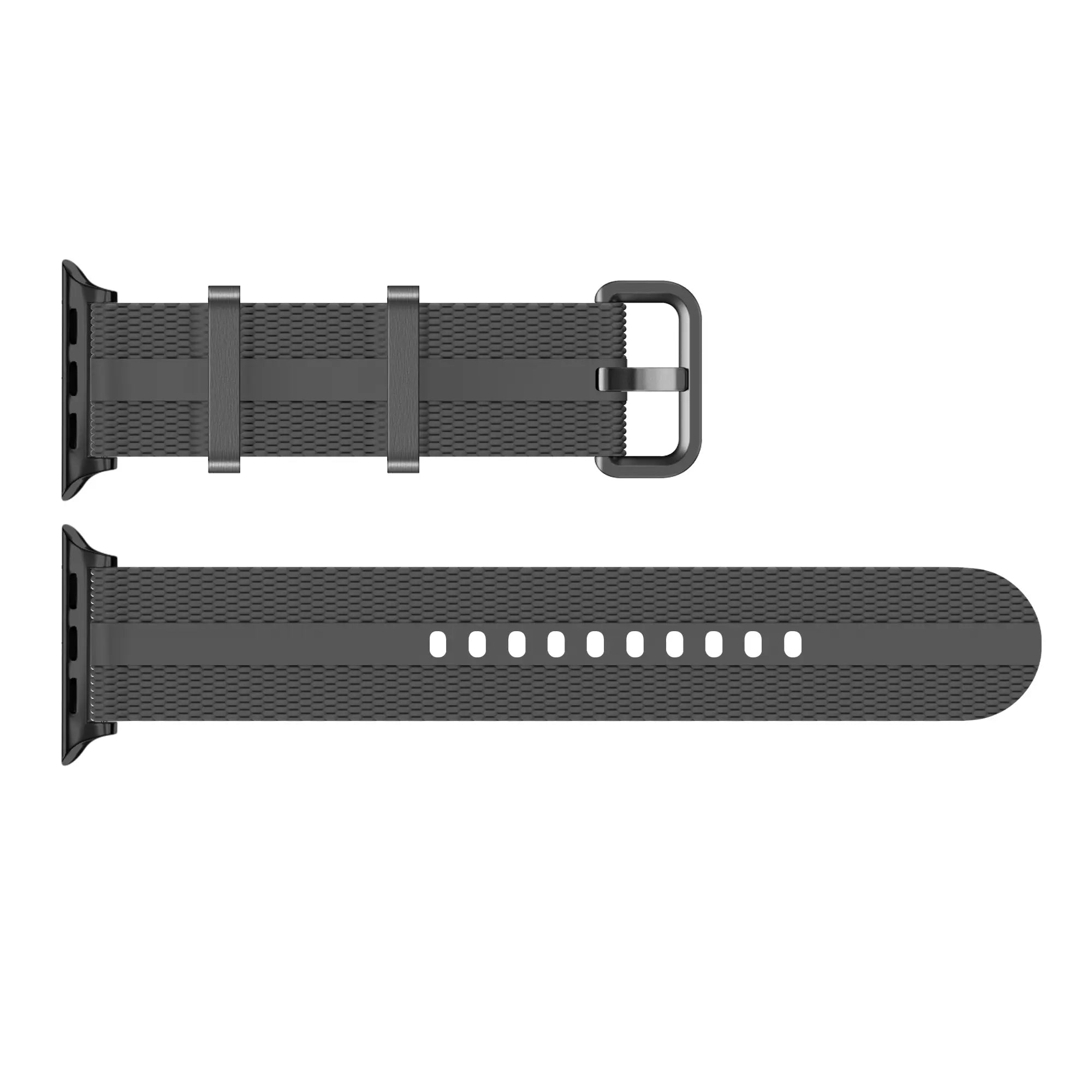 Apple Watch Silikon Active Armband (Hellgrau/Orange)