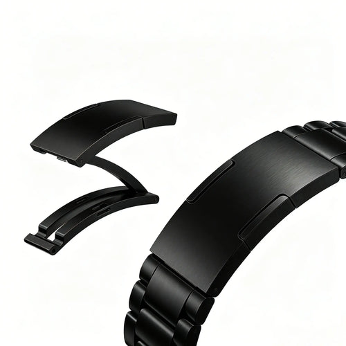 Apple Watch Raffiniert Stahlarmband (Schwarz)