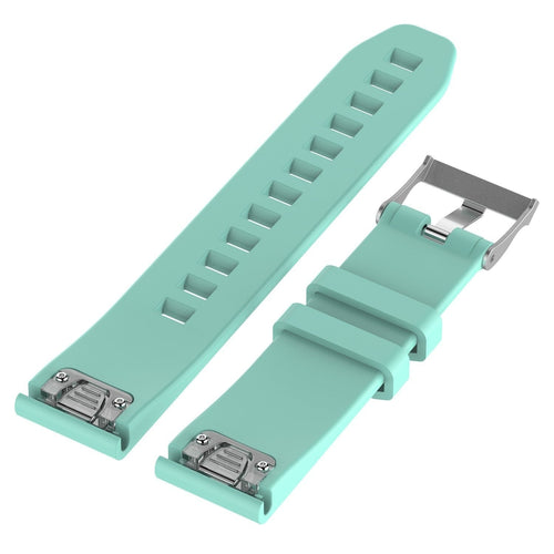 Garmin Fenix 8 Pro - 47mm Glossy Silicone Strap (Aqua)
