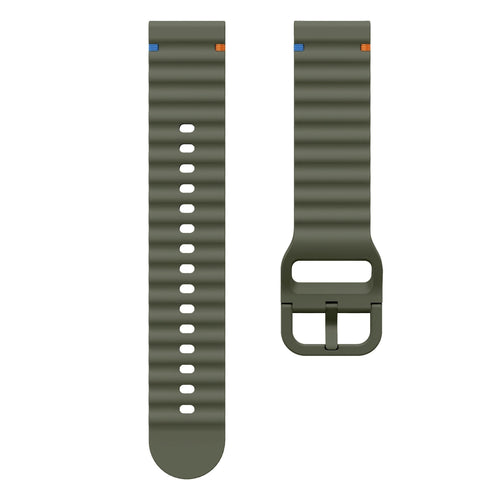 Huawei Watch GT 5 Pro - 46mm Wave Silicone Strap (Army Green)