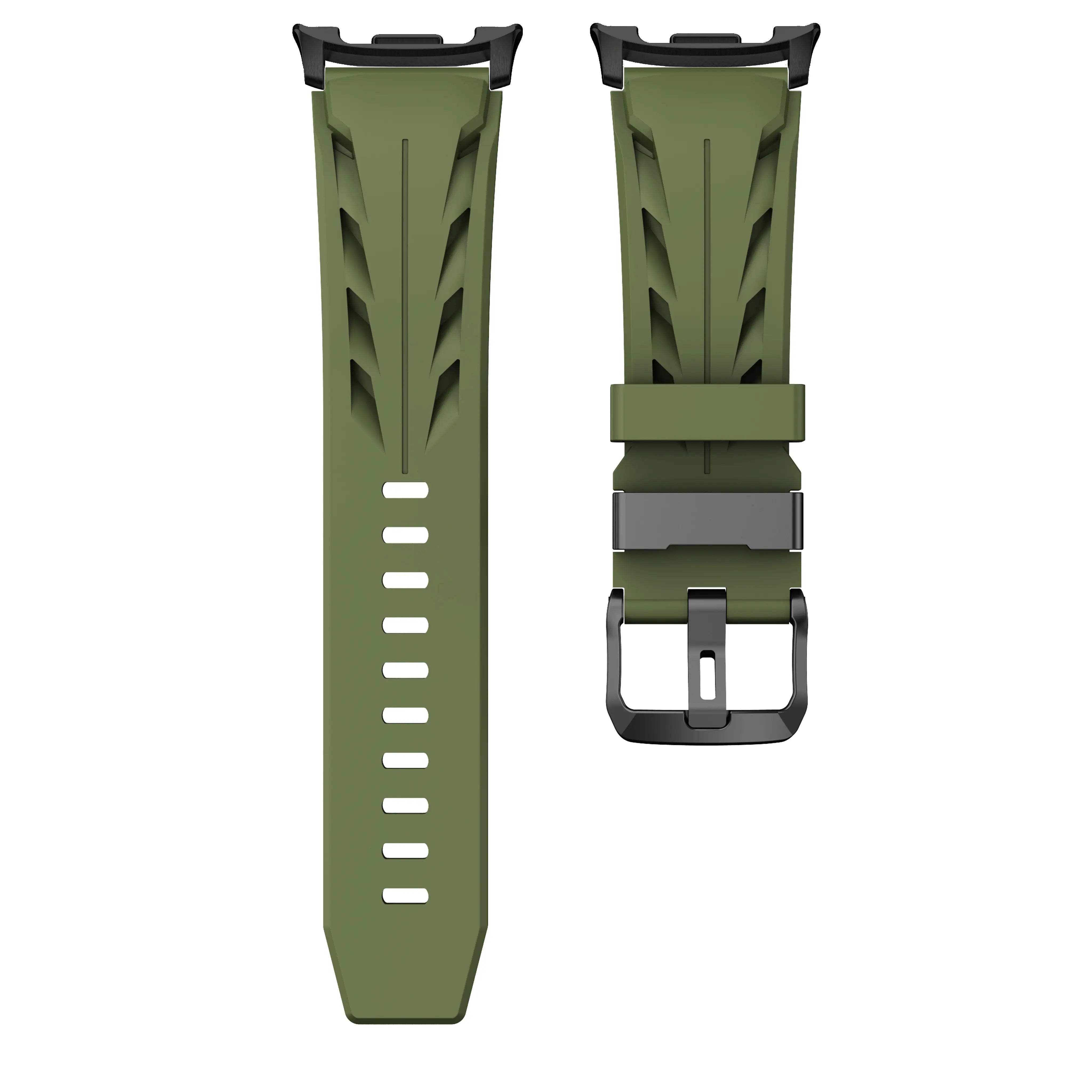 Samsung Galaxy Watch 9 - 44mm Race Silicone Strap (Army Green)