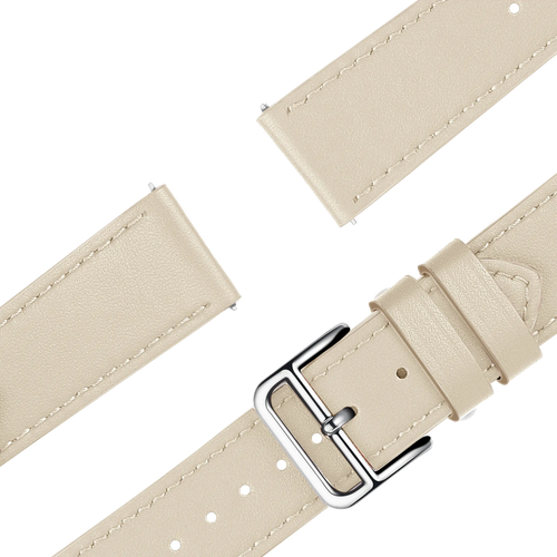 Bandz Garmin Venu 3s Lederarmband 'Deluxe' (Beige)