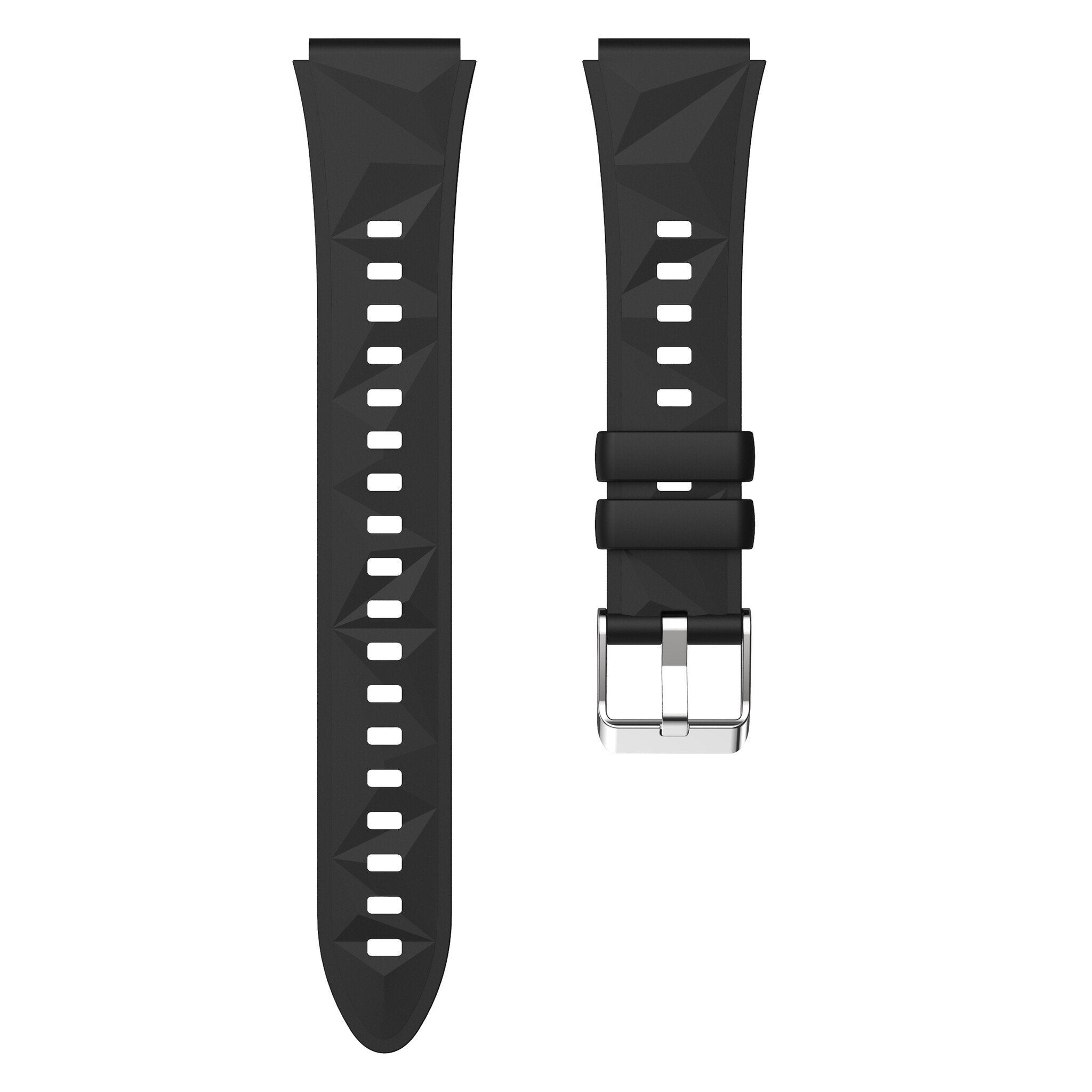 Huawei Watch 5 - 42mm Premium Silikonarmband (Schwarz)