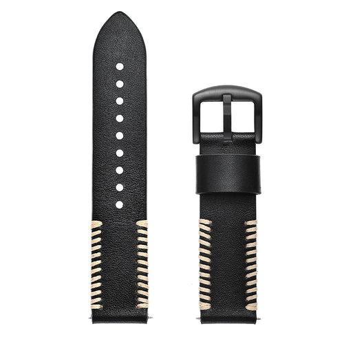 CMF Watch Pro 3 Stitched Leather Strap (Black)