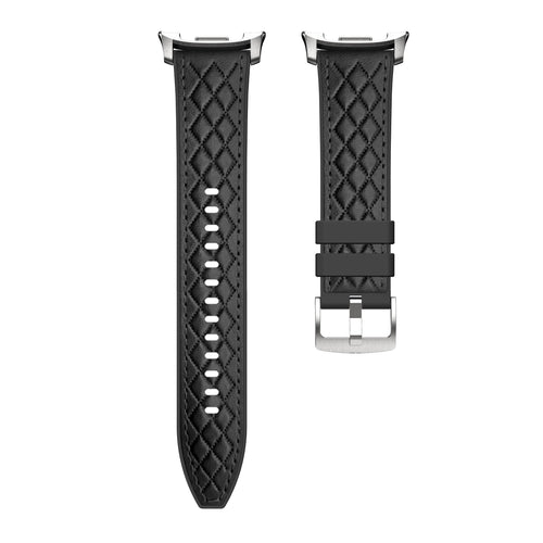 Samsung Galaxy Watch 9 - 40mm Diamond Leather Hybrid Strap (Black)