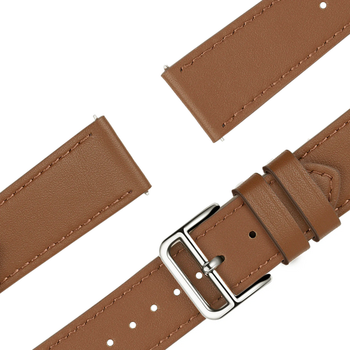 Bandz Garmin Venu 3s Lederarmband 'Deluxe' (Braun)