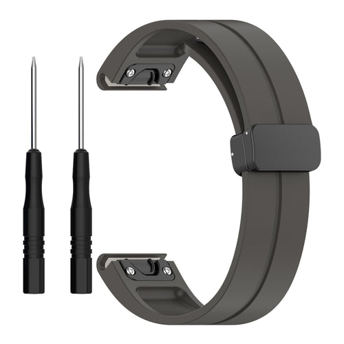 Garmin Instinct 2 D-Buckle Silicone Strap (Dark Grey)