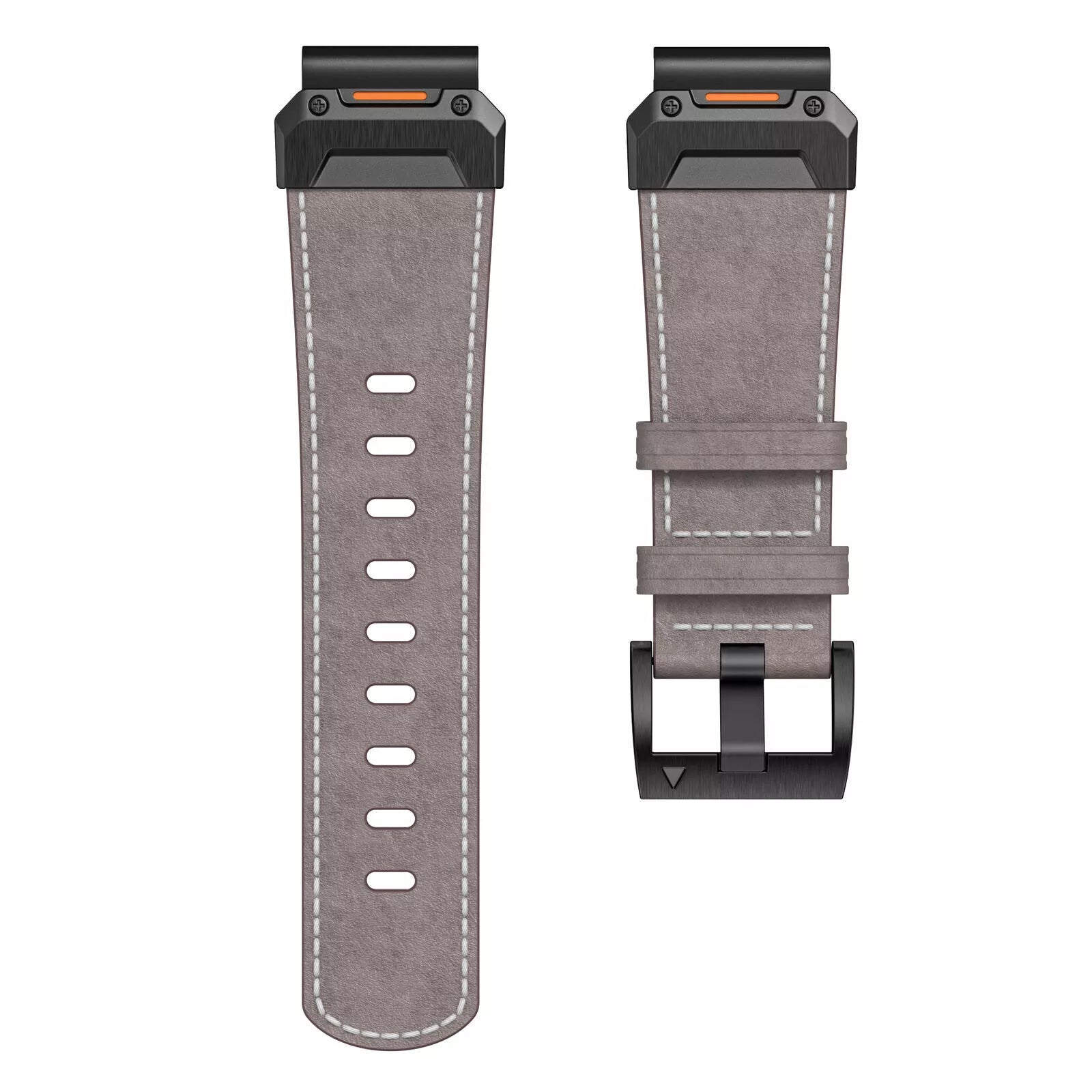 Garmin Approach S62 Echtes Lederarmband (Grau)