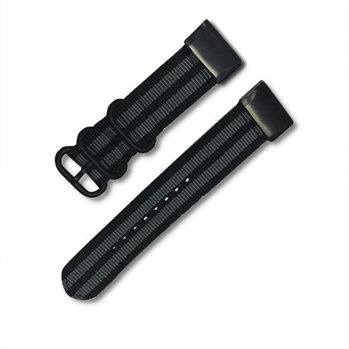 Garmin Approach S62 Nylon Strap with Buckle (Black/Grey)