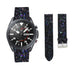 Samsung Galaxy Watch 3 45mm Leder Glitzerarmband (Schwarz)