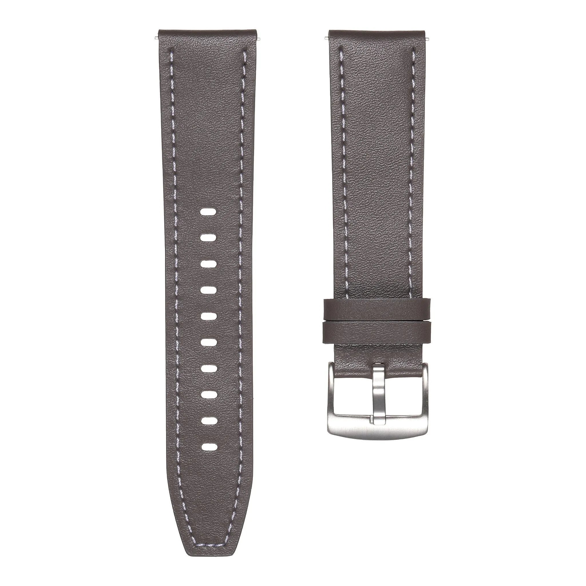 Suunto Race (s) 'ein Push' Leder-Armband (grau)