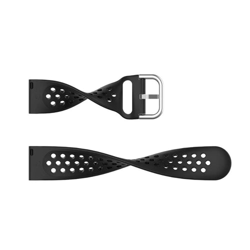ICE Smart TKS Rectangular 1.41 Breathable Silicone Strap (Black)