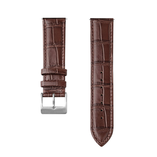 Huawei Watch GT 5 Pro - 46mm Leather Crocodile Grain Strap (Brown)
